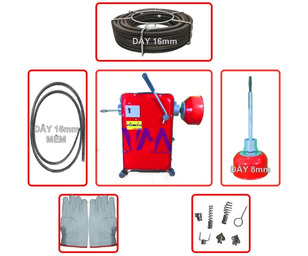 MÁY THÔNG CỐNG LÒ XO GQ100A -1000W