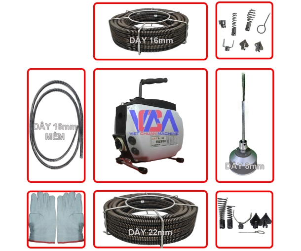 MÁY THÔNG CỐNG LÒ XO K160